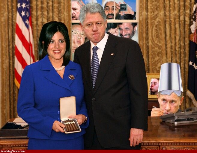 Image result for monica lewinsky bill clinton cigar