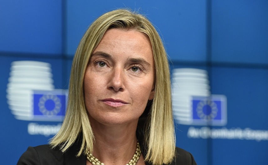Vị phụ trch đối ngoại của EU Federica Mogherini. (Ảnh chụp mn hnh)