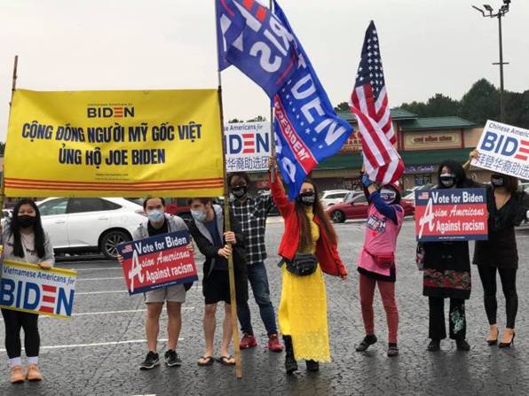Tổ chức người Mỹ gốc Việt ủng hộ lin danh Biden-Harris tố chức vận động tại một số tiểu bang Hoa Kỳ