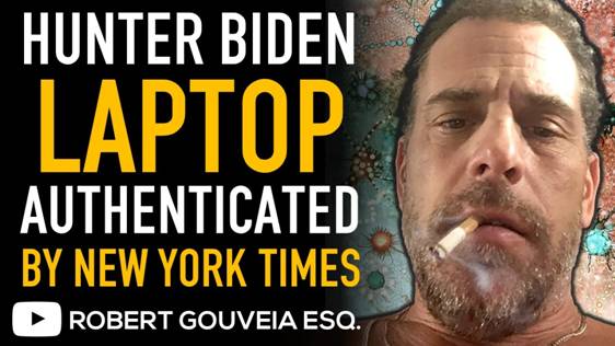 HUNTER BIDEN Laptop AUTHENTICATED By NEW YORK TIMES After Media LIES - YouTube